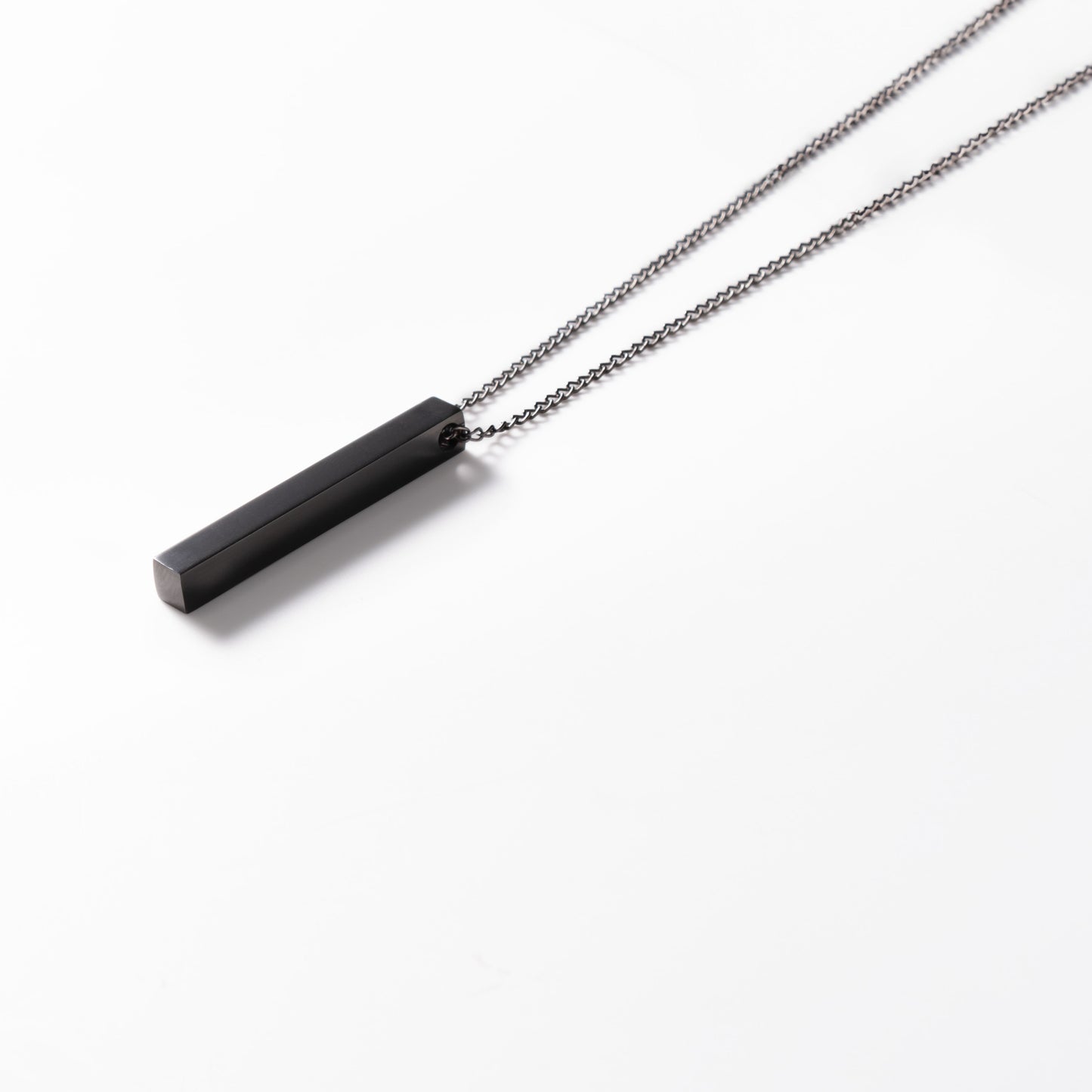 Long pendant ketting zwart
