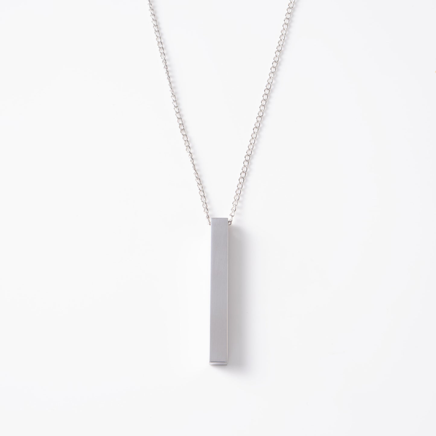 Long pendant ketting zilver
