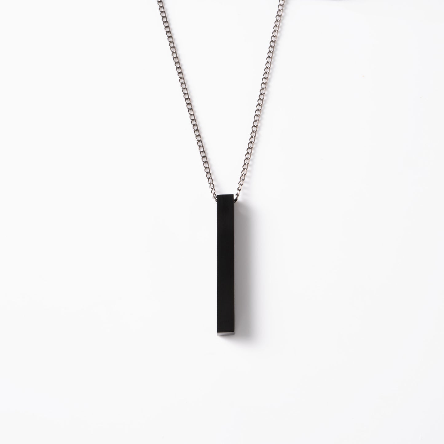 Long pendant ketting zwart