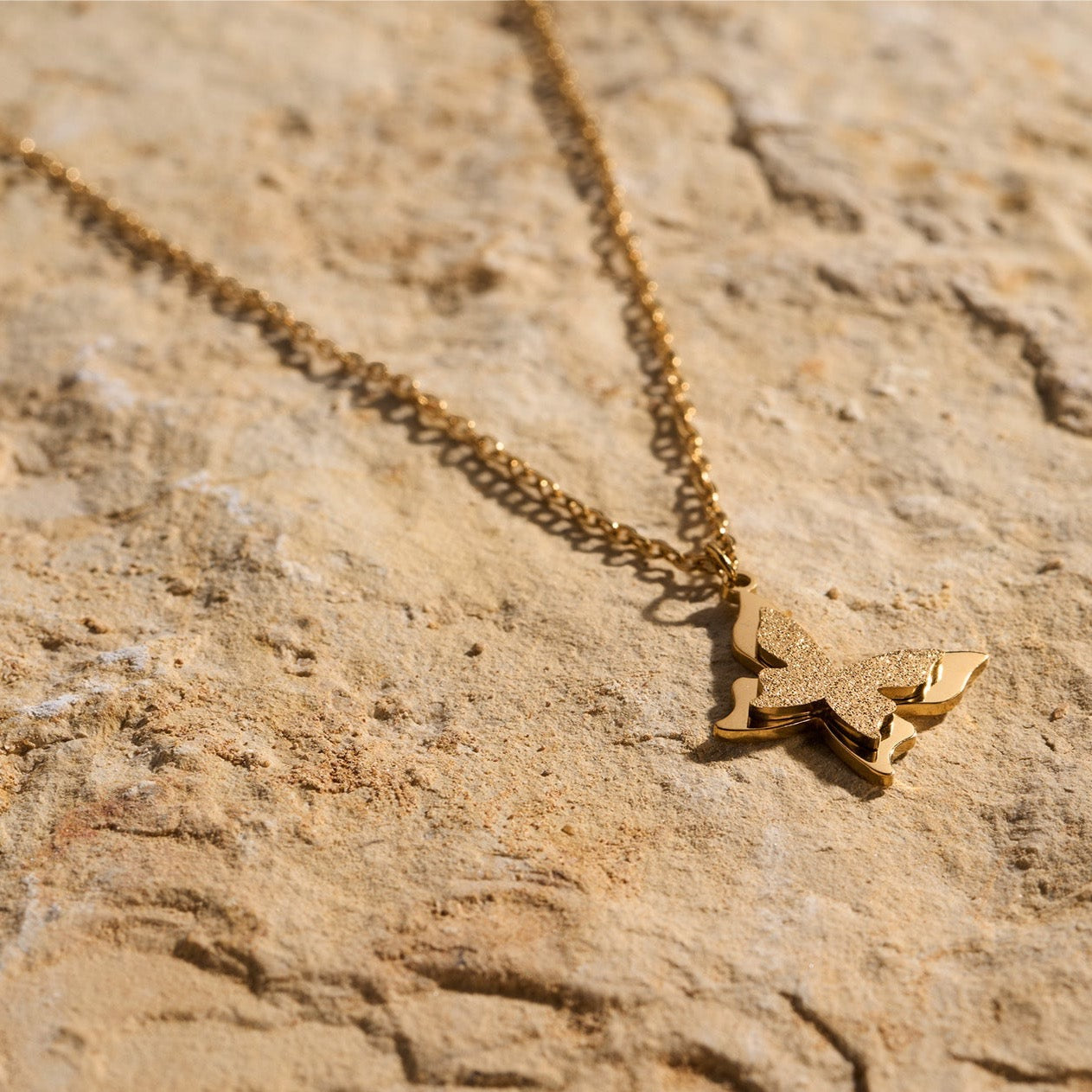 Gouden vlinder klein