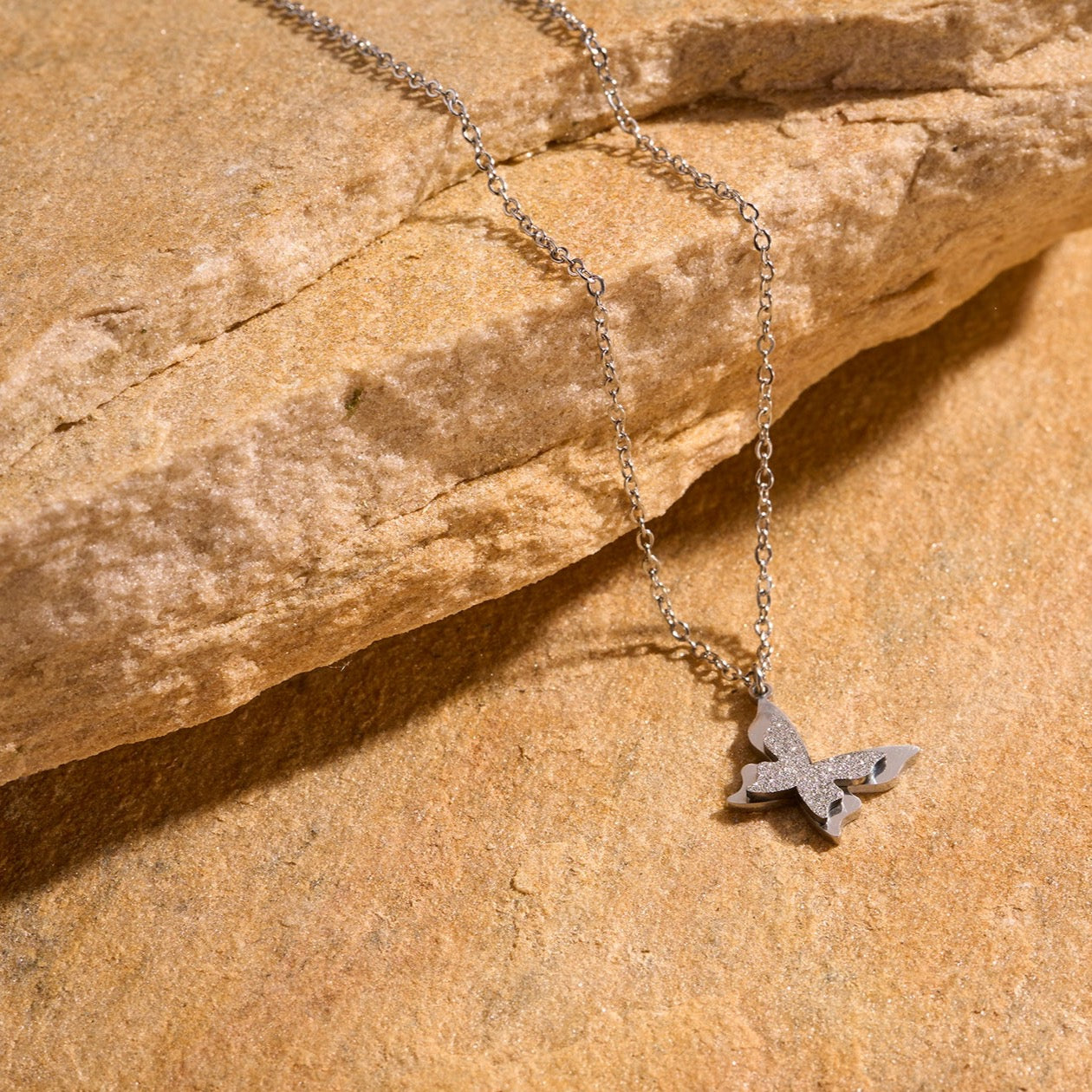 Zilveren vlinder klein